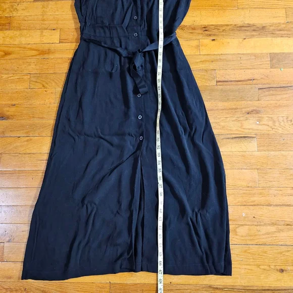 Aritzia Wilfred Black Midi Dress Size Small - Picture 3 of 8